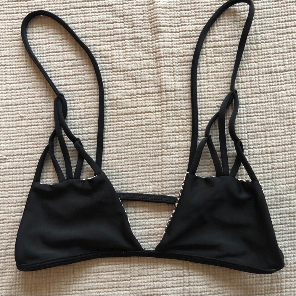 Acacia Swimwear Black Santorini top
